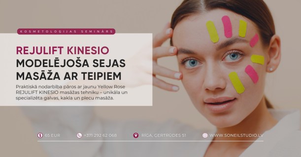 REJULIFT KINESIO  MODELĒJOŠA SEJAS MASĀŽA AR TEIPIEM 